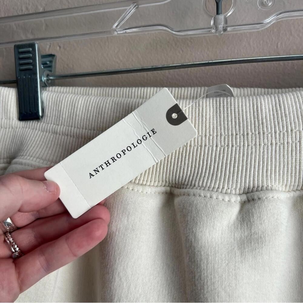 NWT Anthropologie Daily Practice Colorblock Midi Skirt Green Cream Athleisure - Picture 5 of 8